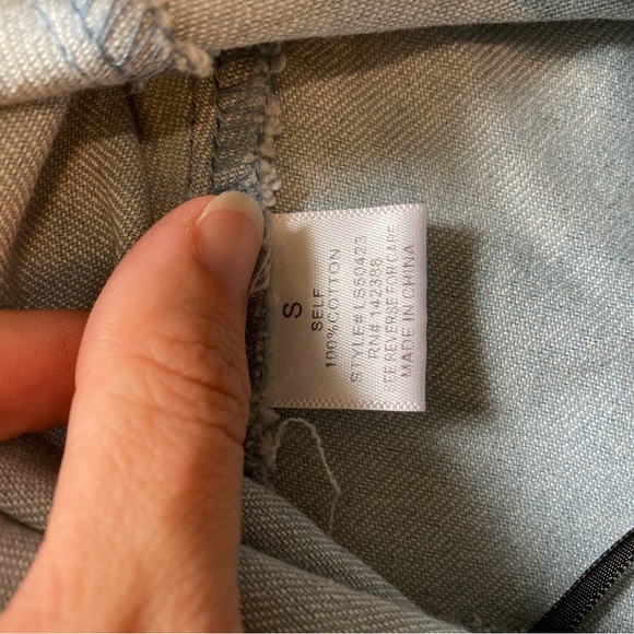 Denim Fringe Skirt - Picture 4 of 4